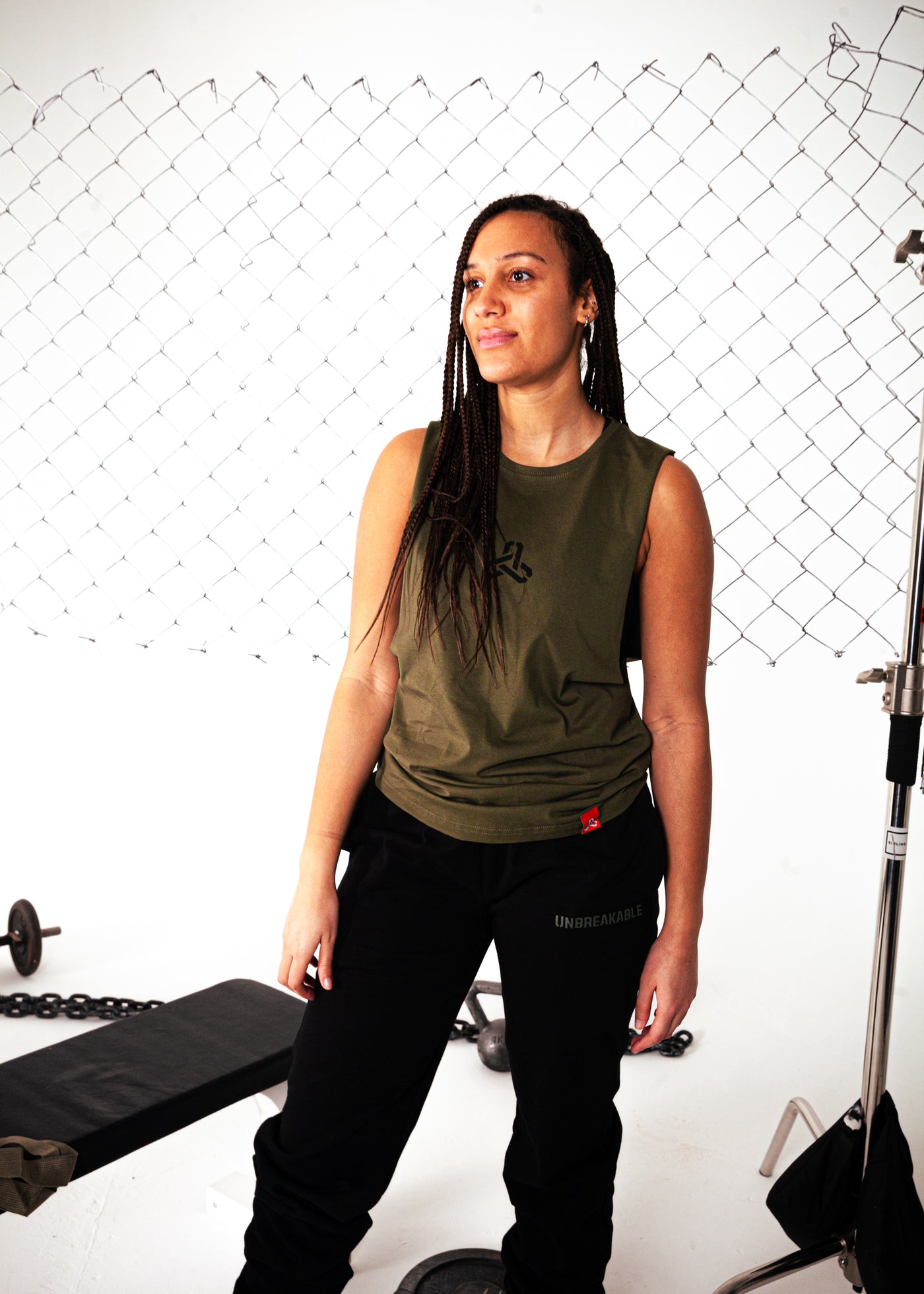UNBREAKABLE SWEATPANTS BLACK/ARMY GREEN