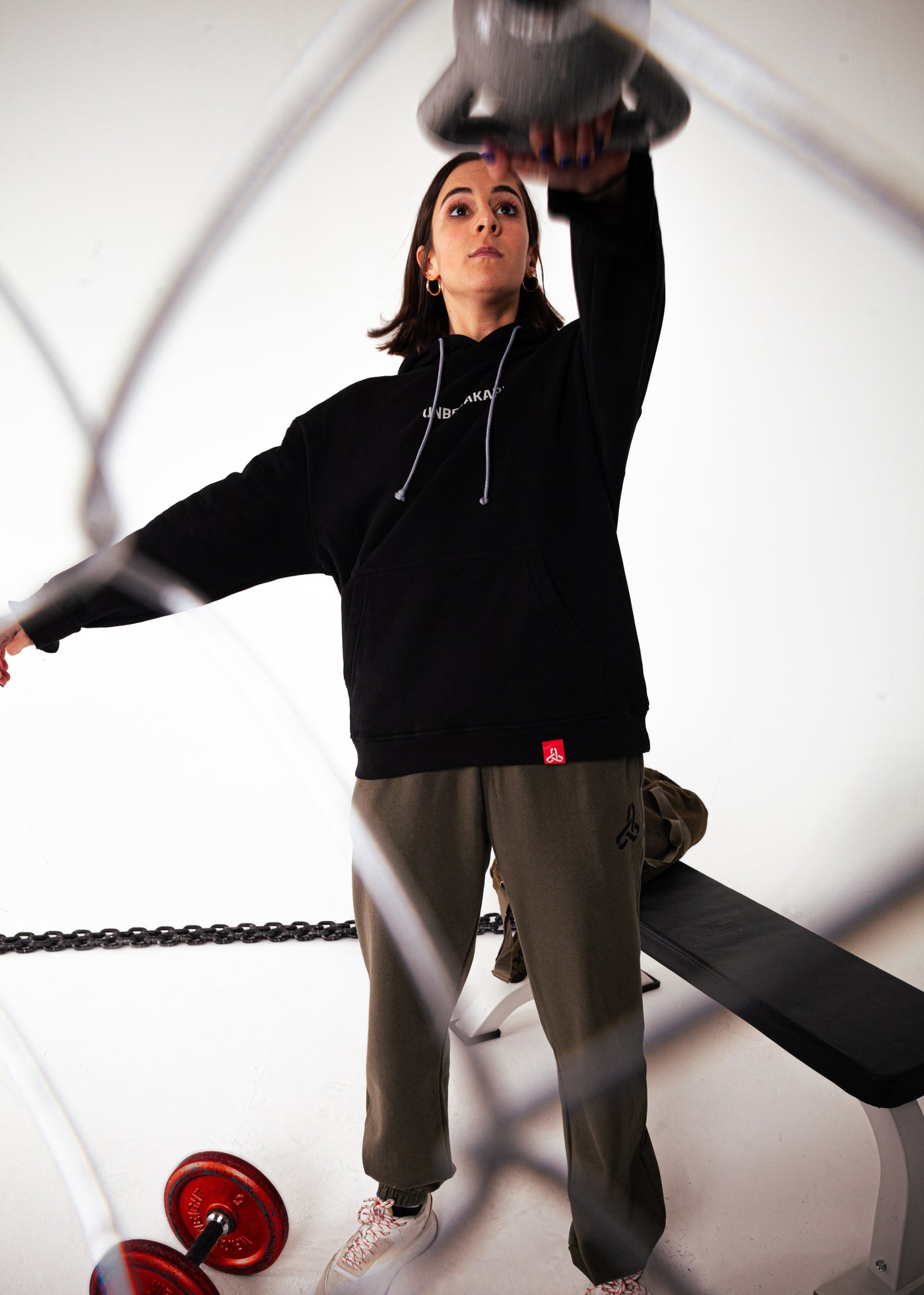 3 LINKS HOODIE BLACK/CHAINMETAL GREY