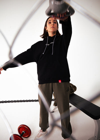 3 LINKS HOODIE BLACK/CHAINMETAL GREY