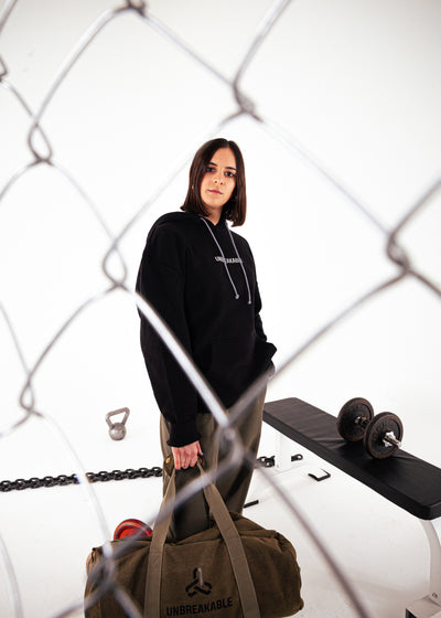3 LINKS HOODIE BLACK/CHAINMETAL GREY