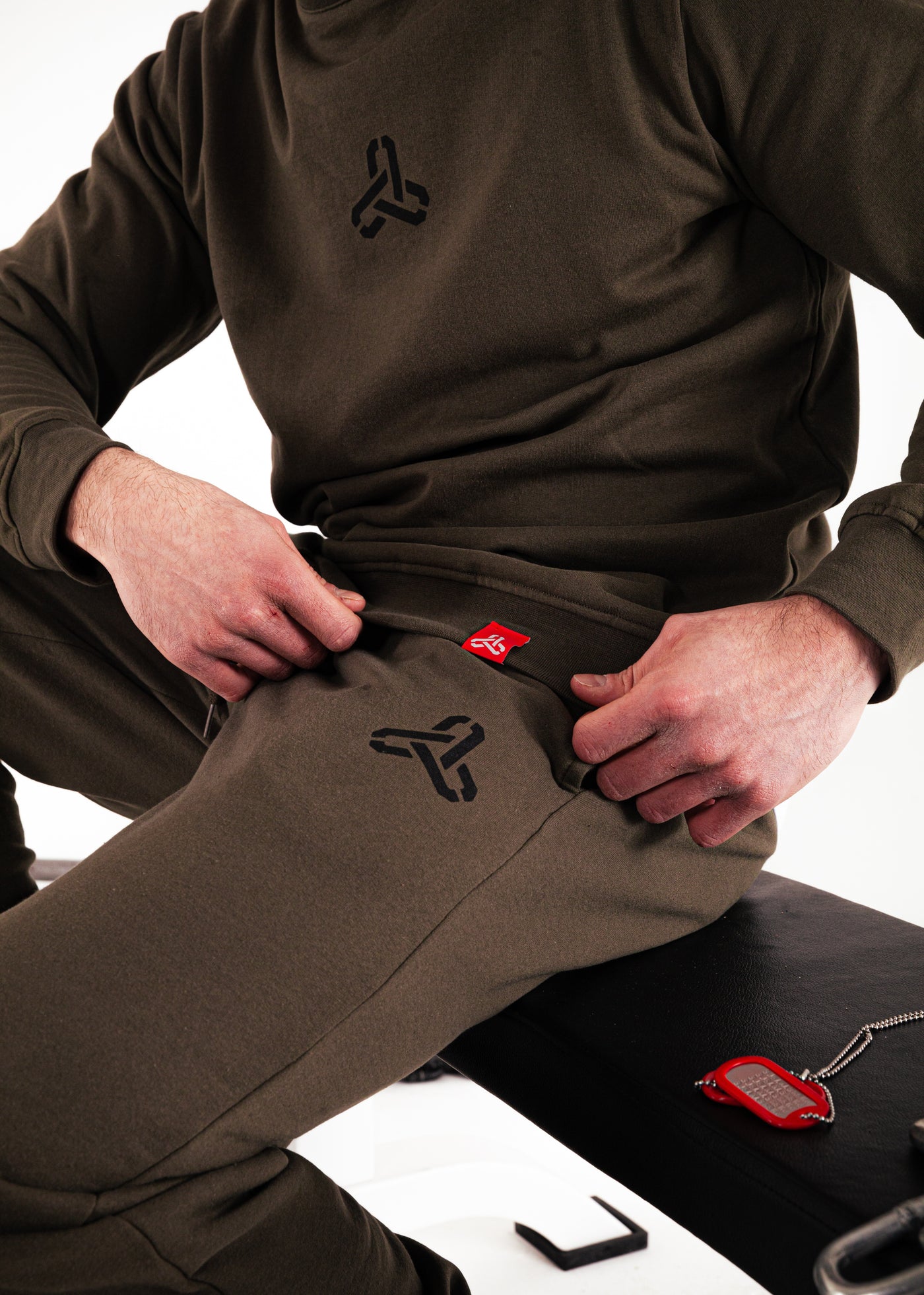 3 LINKS SWEATPANTS ARMY GREEN