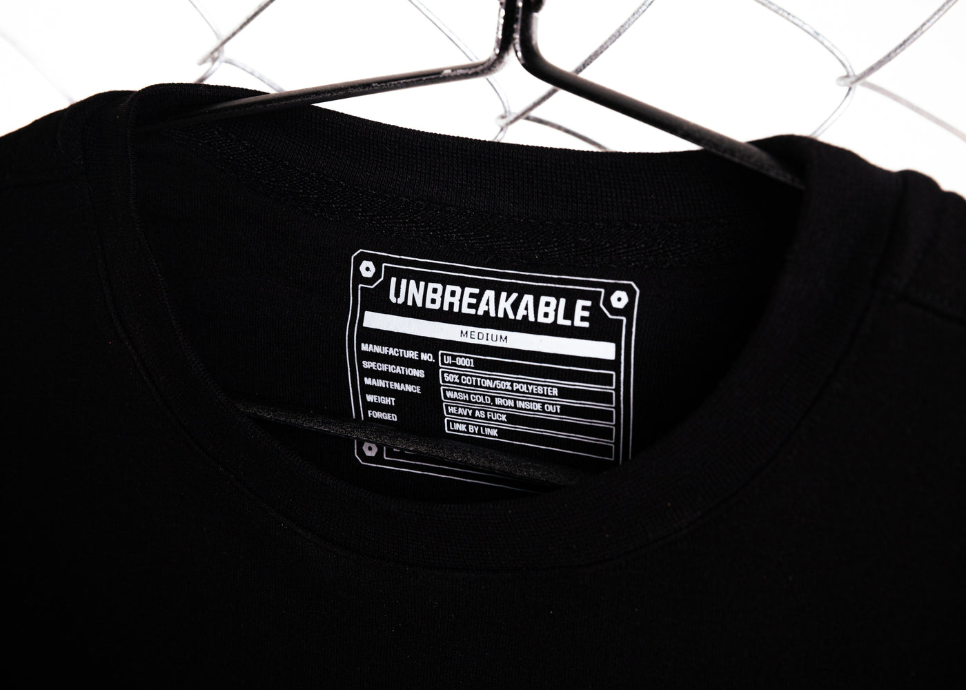 3 LINKS SWEATSHIRT BLACK/ARMY GREEN