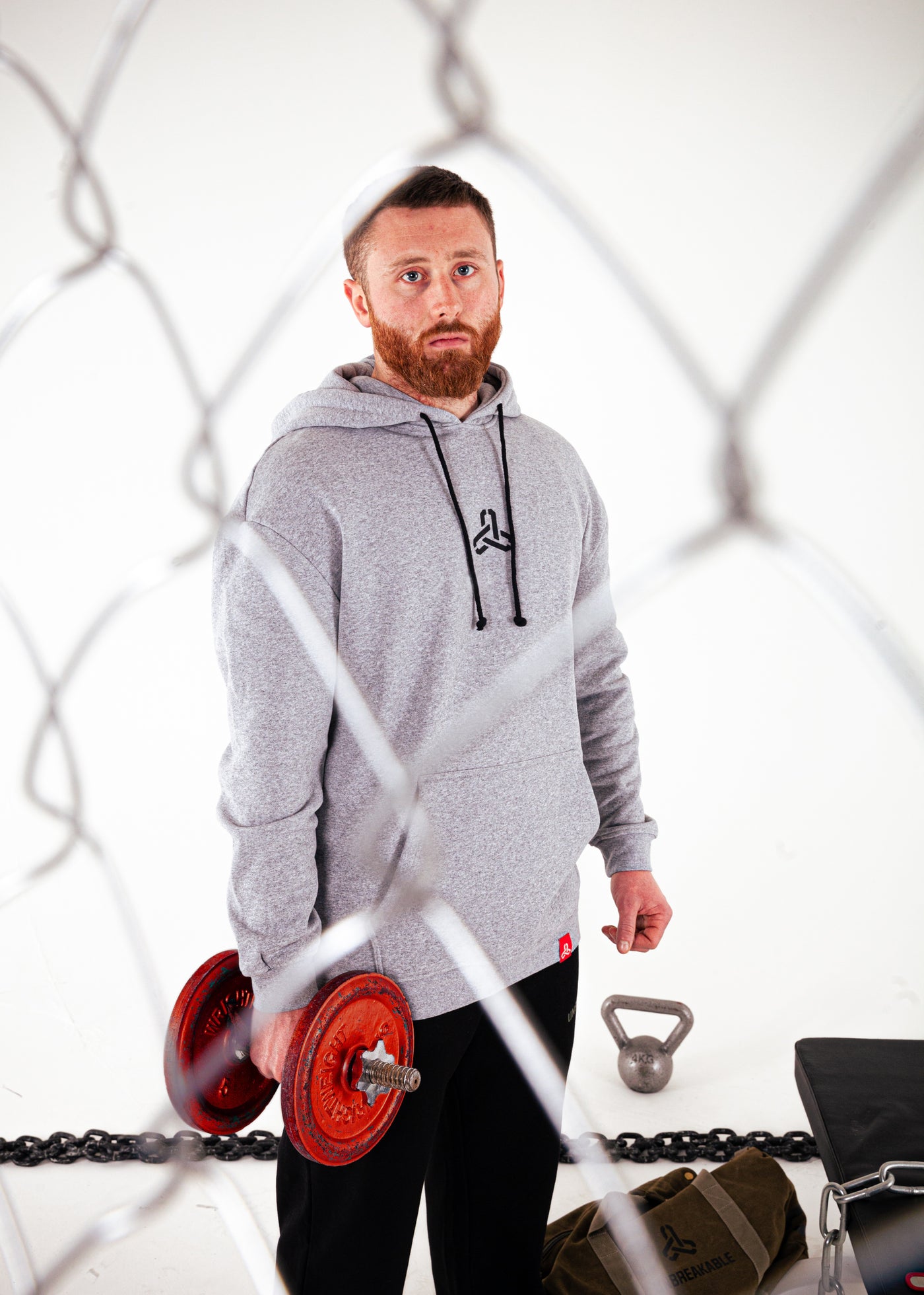UNBREAKABLE CHAINS HOODIE ATHLETIC GREY