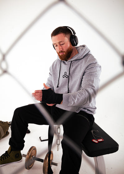 UNBREAKABLE CHAINS HOODIE ATHLETIC GREY