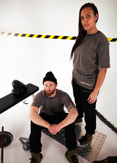 3 LINKS T-SHIRT WASHED GREY/CHAINMETAL GREY