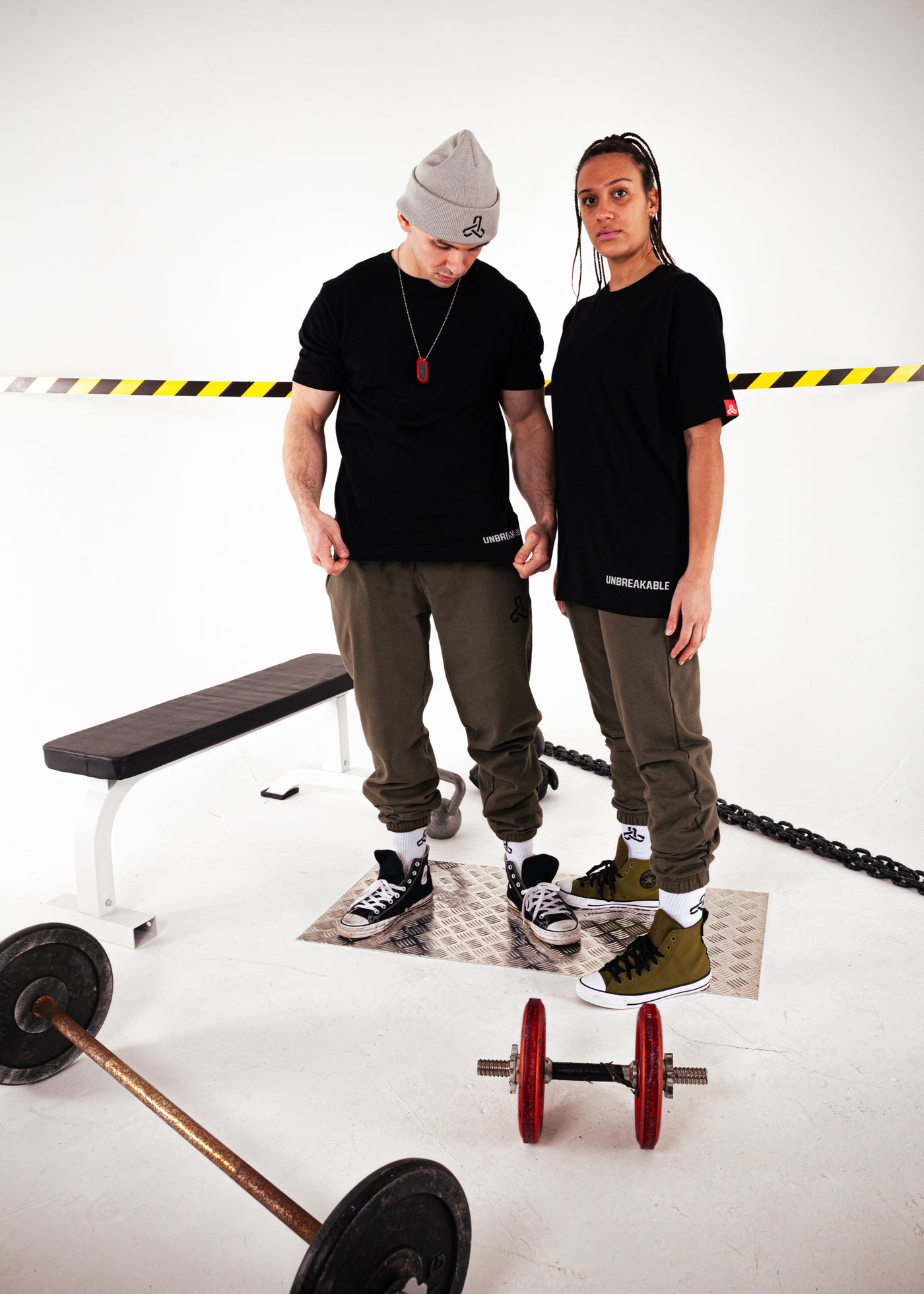 3 LINKS T-SHIRT BLACK/CHAINMETAL GREY