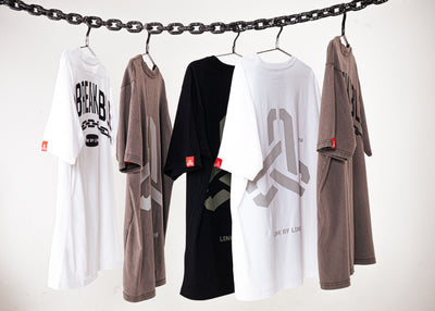 3 LINKS T-SHIRT WHITE/CHAINMETAL GREY