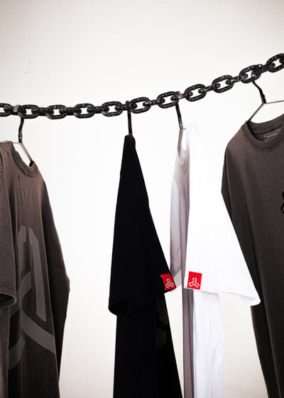 3 LINKS T-SHIRT WASHED GREY/CHAINMETAL GREY